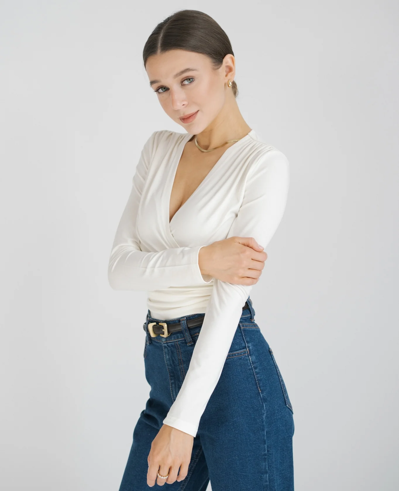 Bluzka FAVINA Ecru - Image 3