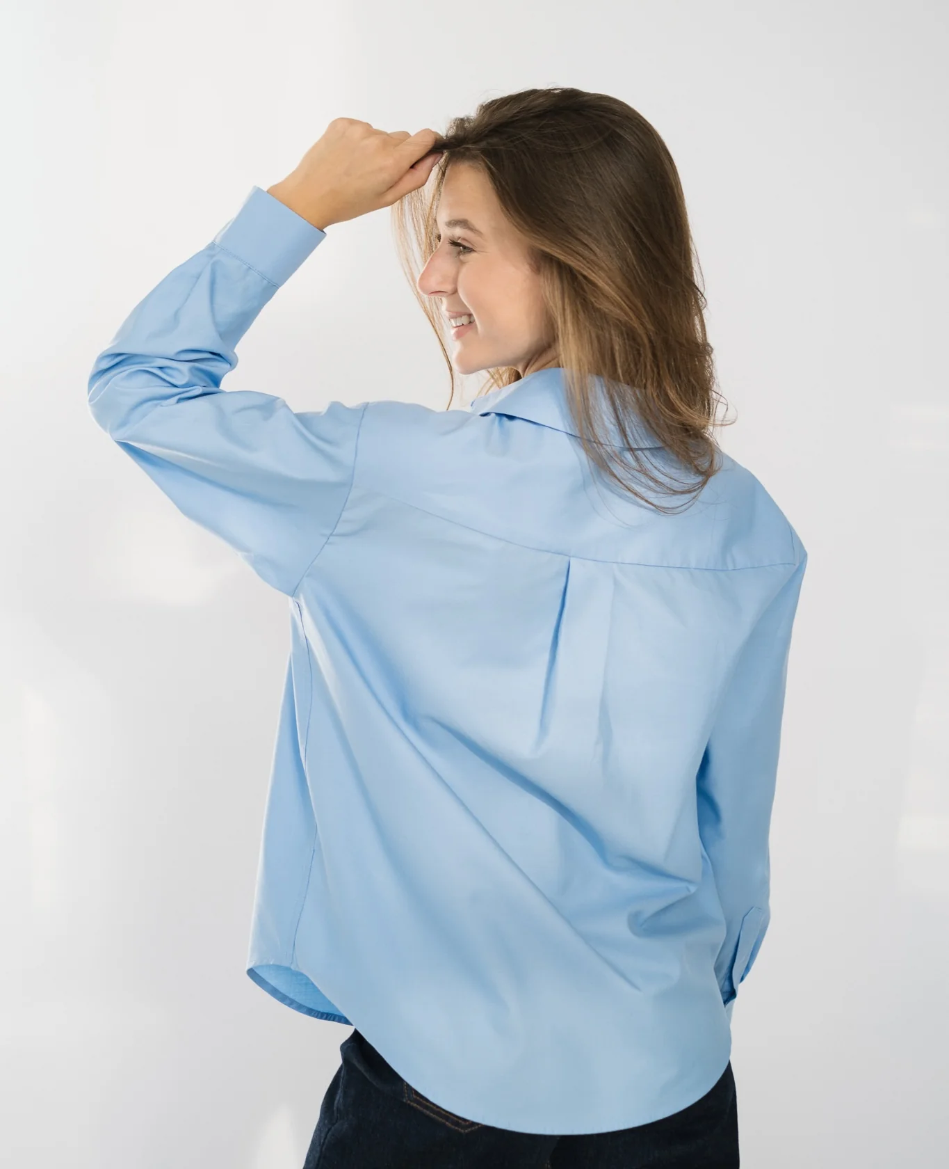 Koszula CHIC Cotton Ocean Blue - Image 4
