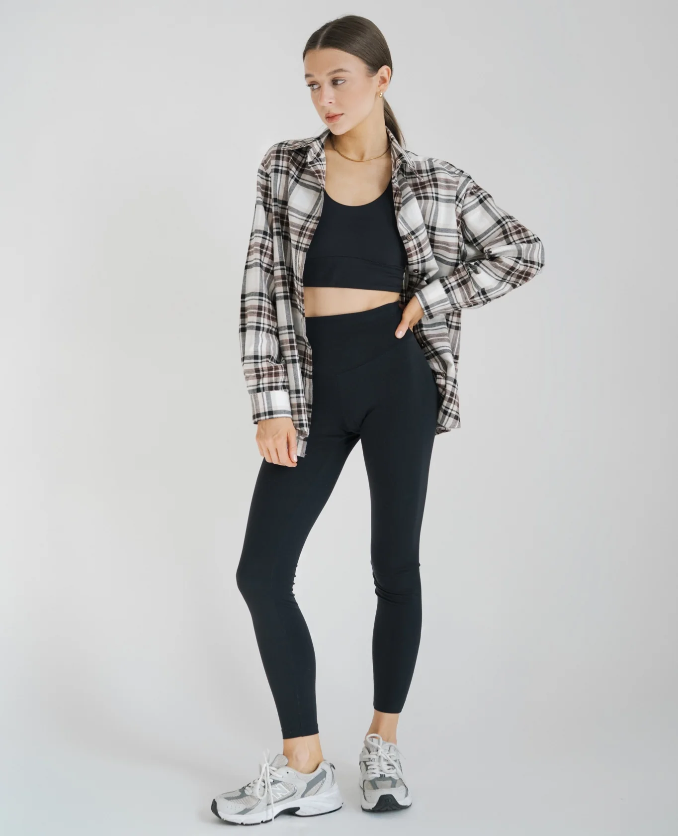 Koszula FLAVIA Cream/Brown - Image 6