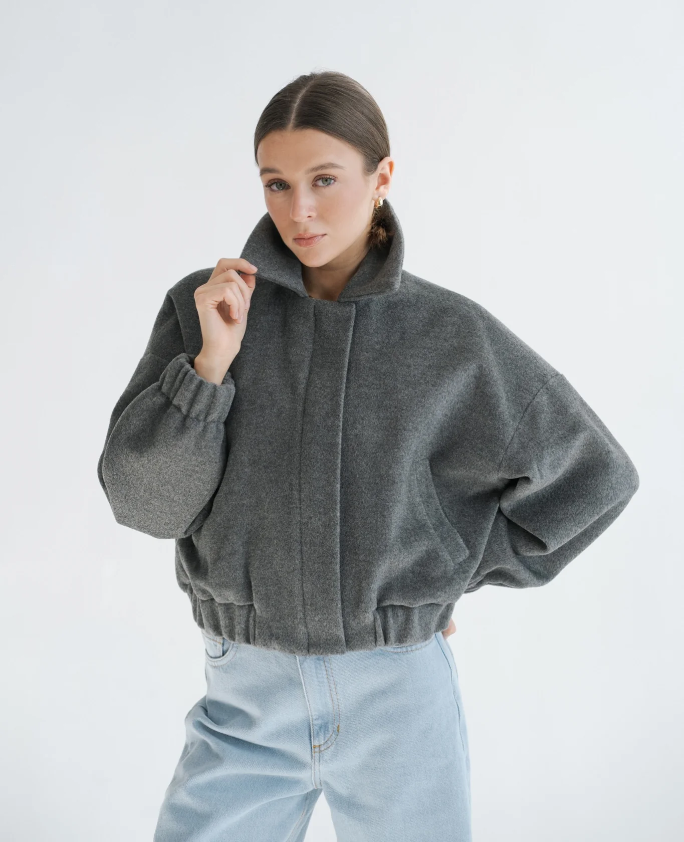 Kurtka DIUNA Wool Gray - Image 3