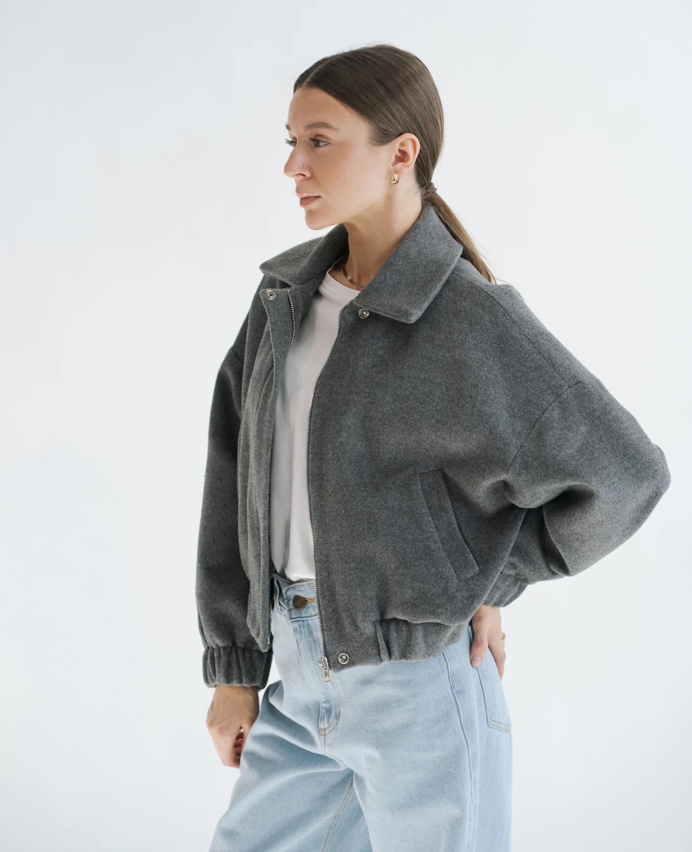 Kurtka DIUNA Wool Gray - Image 4