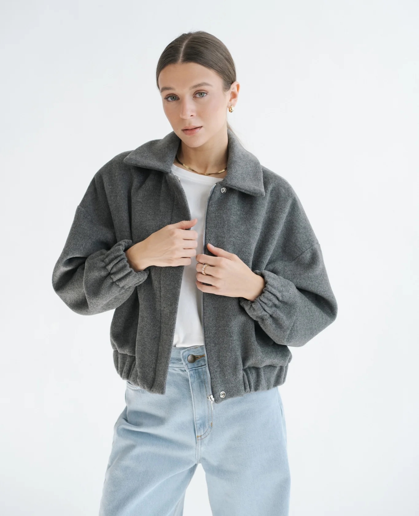 Kurtka DIUNA Wool Gray - Image 6