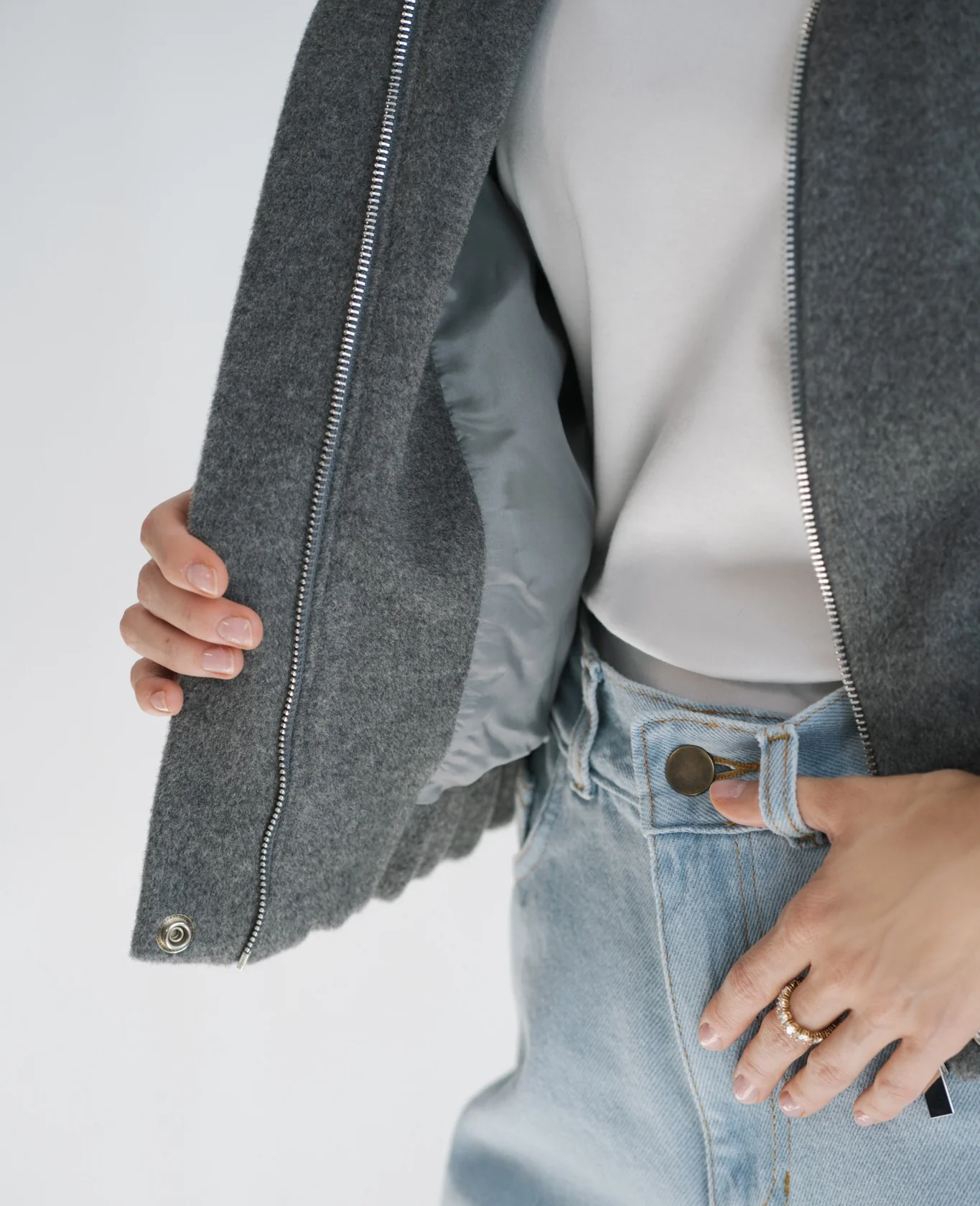 Kurtka DIUNA Wool Gray - Image 8