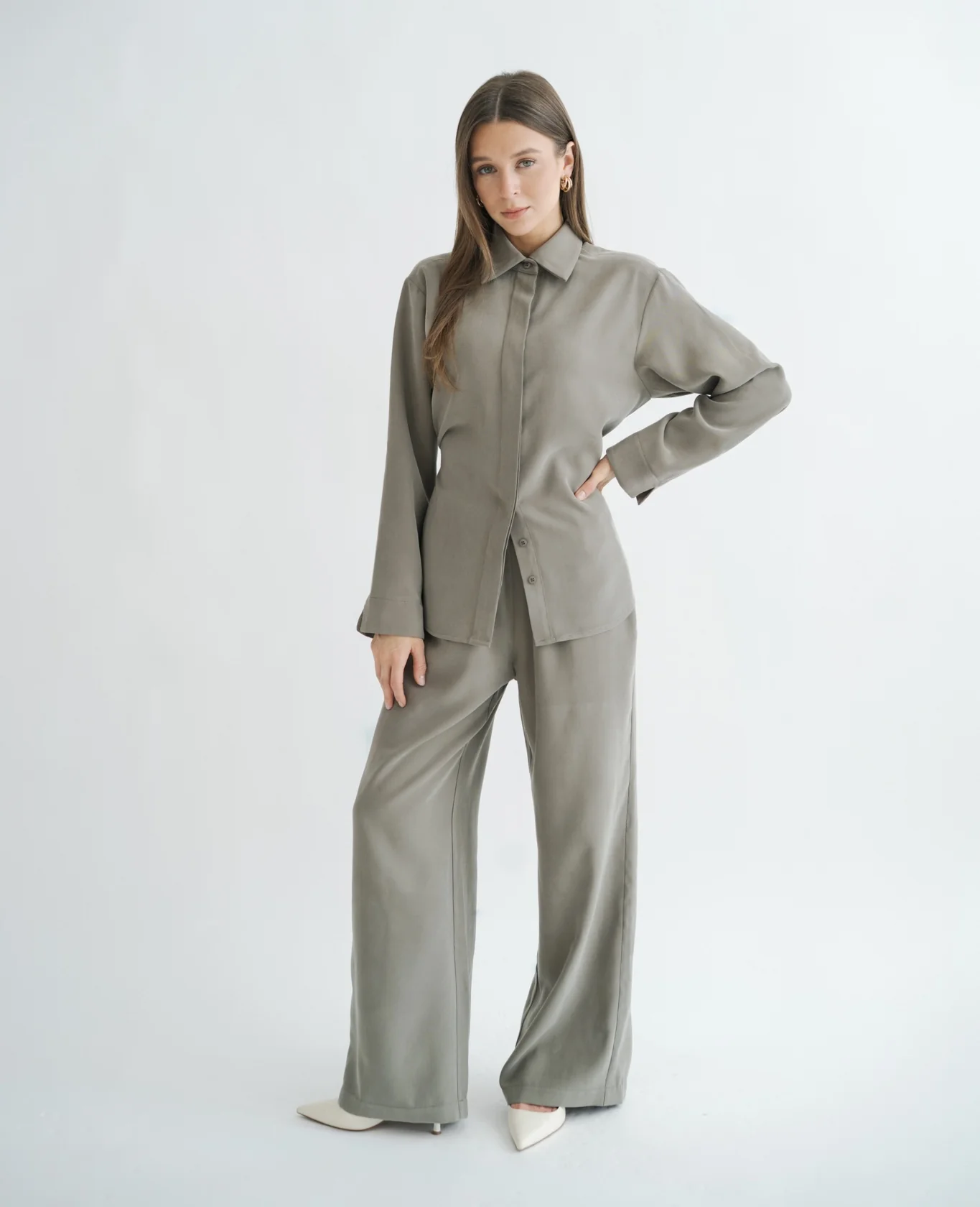 Spodnie LUMO Olive - Image 3