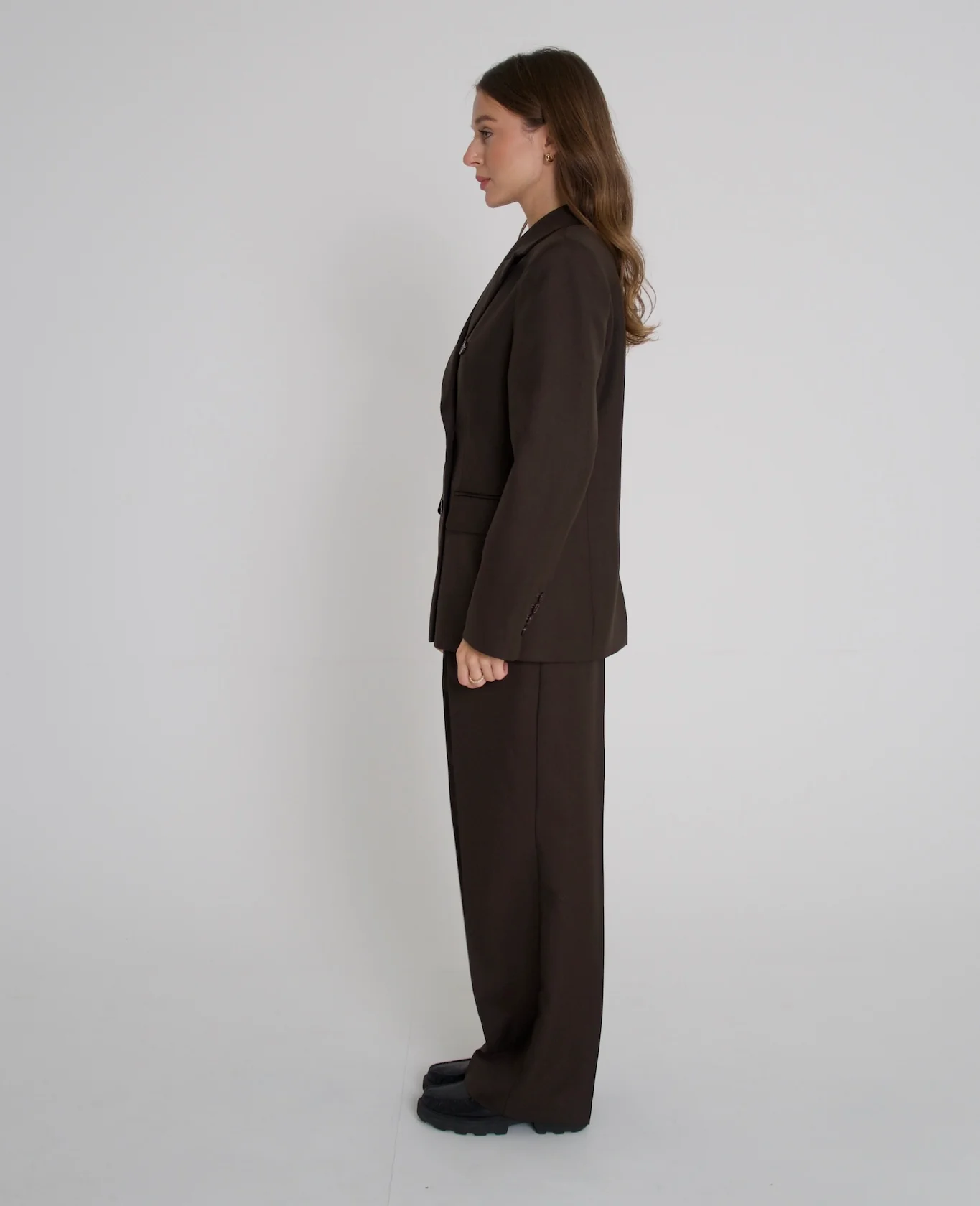 Spodnie TEIA Wool Brown - Image 7