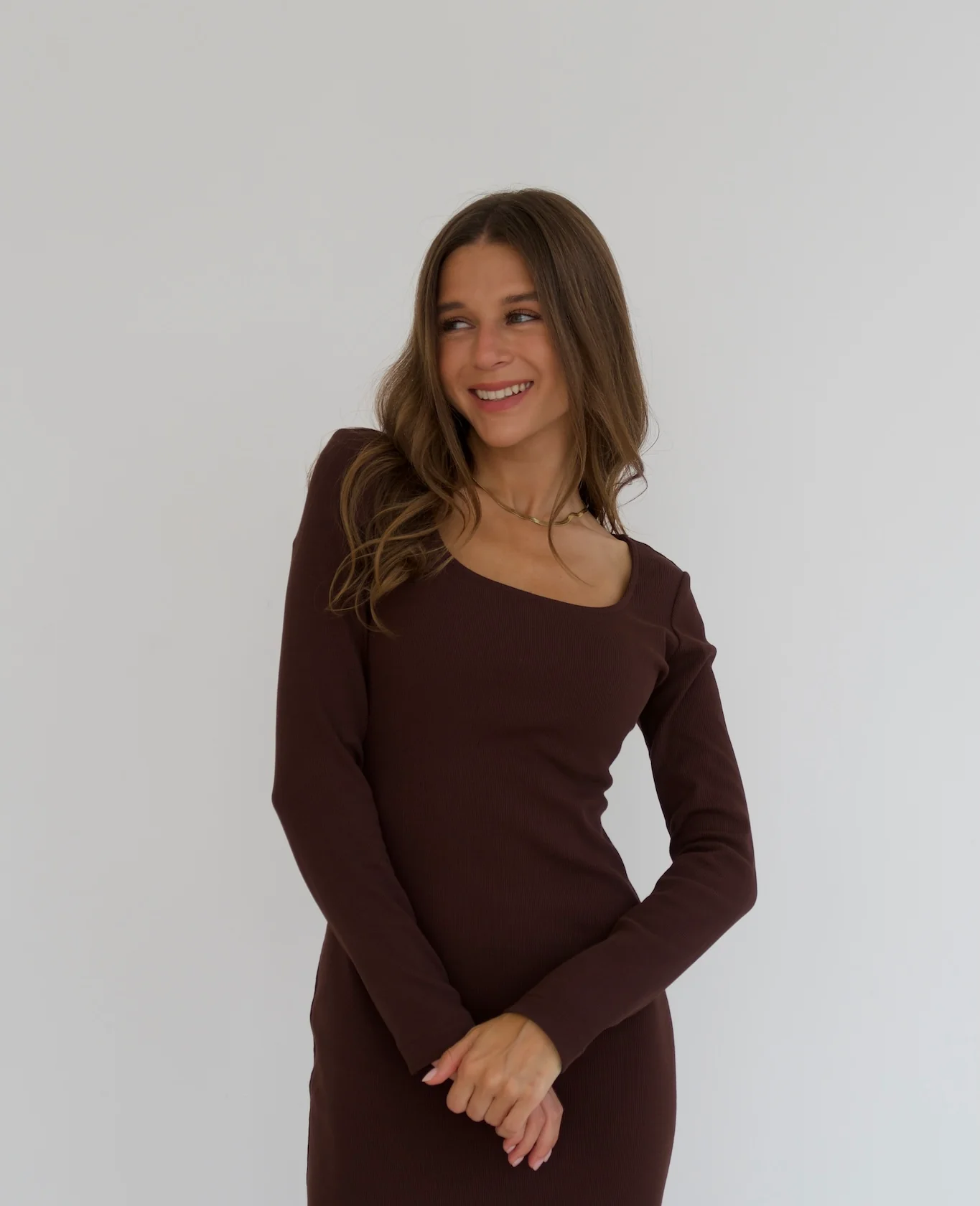 Sukienka MOLLY Brown - Image 4