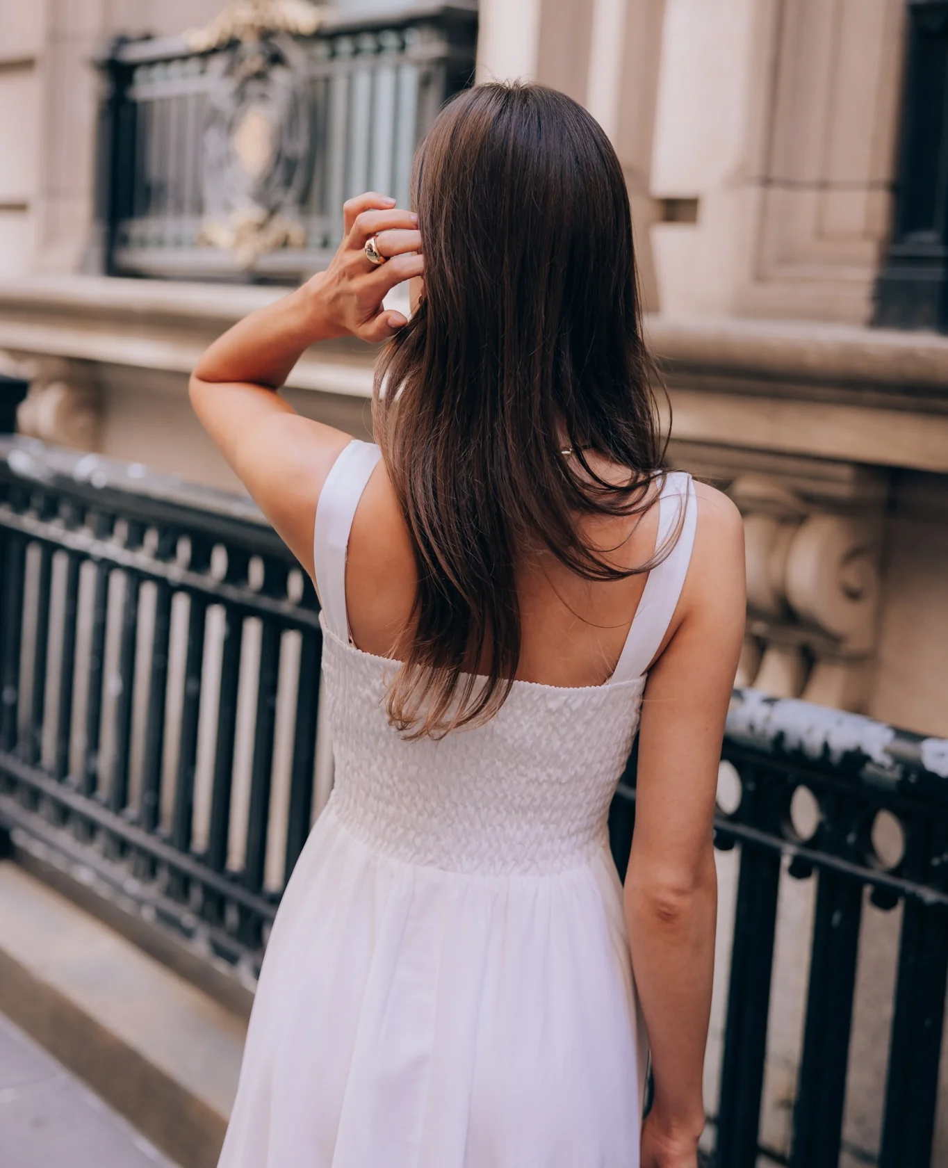 Sukienka ODETTA Off-White - Image 3