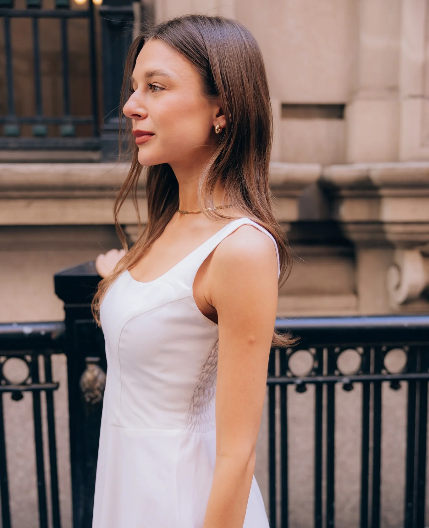 Sukienka ODETTA Off-White - Image 4
